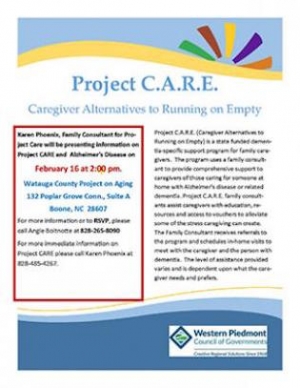 Project C.A.R.E. (Caregiver Alternatives to Running on Empty)