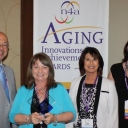 Reece (second from left in the photo) received the award from Joseph Ruby, N4A president, and Heather Sellers and Gina Peterson, representing Critical Signal Technologies.